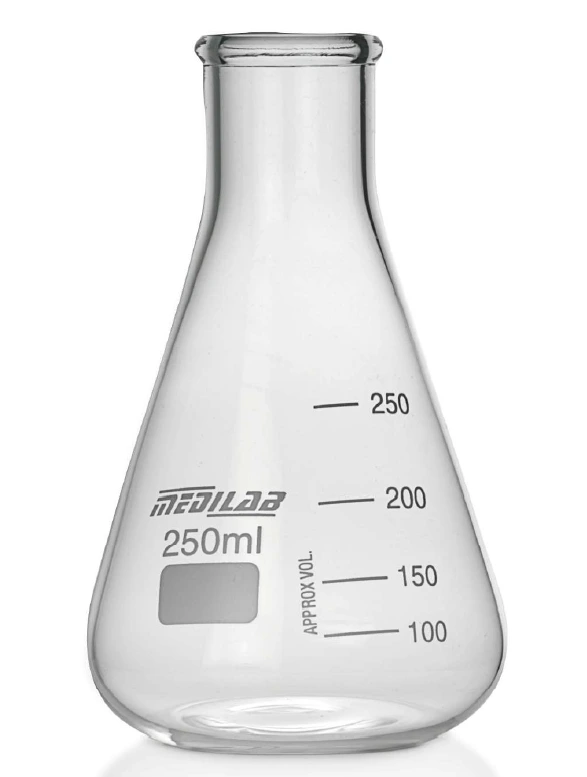 Medilab Flask Erlenmeyer, Conical, Narrow Neck